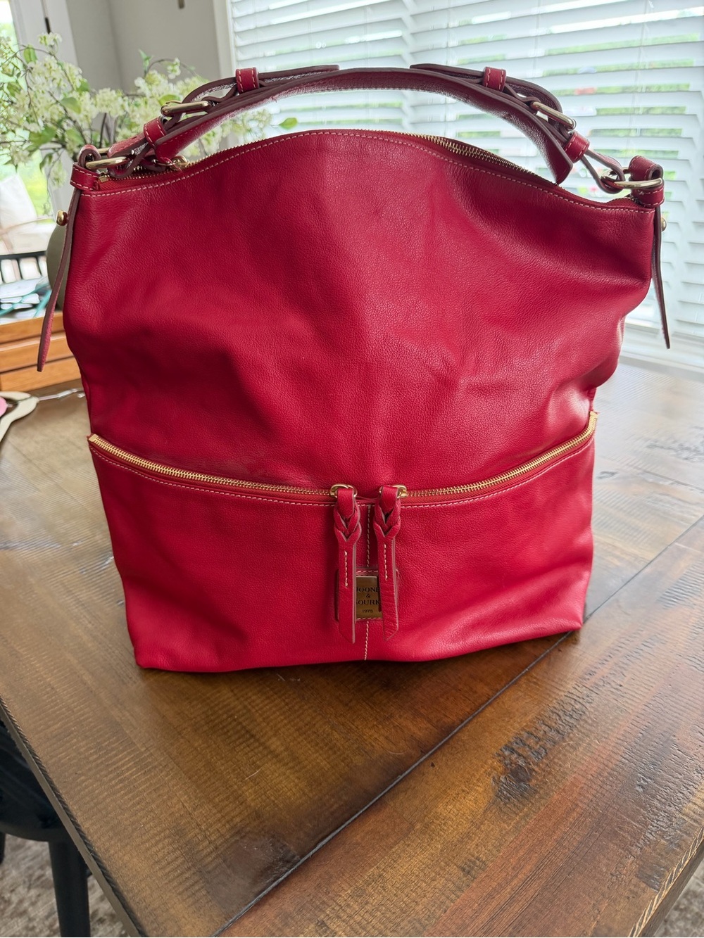 Dooney & Bourke Red Leather Shoulder Bag- 90’s chic